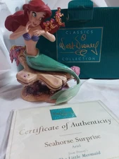 WALT DISNEY WDCC The Little Mermaid Ariel Seahorse Surprise MIB COA