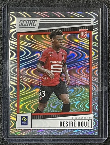 DESIRE DOUE 2022 PANINI SCORE LIGUE 1 UBER EATS #186 ROOKIE SILVER SWIRL RC /25
