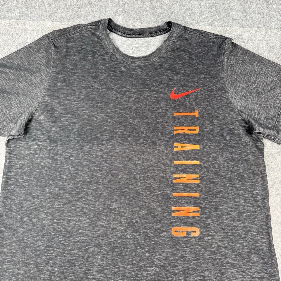 Nike Entrenamiento Para Hombre Camiseta Corte Atlético Dri-Fit Camisa Hombres X-Grande Gris Atletismo Foto 2 de 4