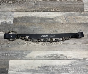 Antoniazzi Firenze Black Shiny Leather Belt Size Large 2\