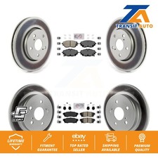 Front Rear Ceramic Pads And Coated Disc Brake Rotors Kit For 2018 Toyota C-HR
