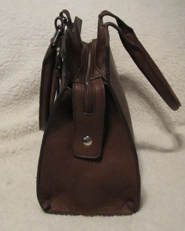 Bueno Bolso de Hombro Clásico con Doble Asa Superior Marrón Cartera Bolso de Trabajo Foto 2 de 4