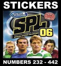 Panini SPL Scottish Premier League 2006 Football Stickers #232 - 442