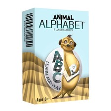 Animal Alphabet Flash Cards for Kids ABC Learning Cards with Artist-Illu