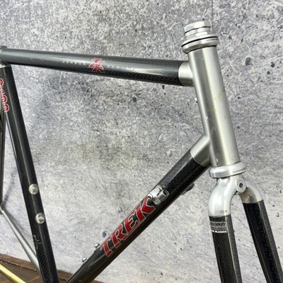 Vintage Trek 2300 ZX Carbon Road Bike Frame 57cm USA Black 700c