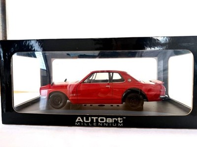 AUTOart Nissan Skyline 2000GT-R KPGC10 Diecast Modellauto rot offene Türen Mo...