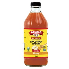 Bragg Bio vinaigre de cidre de pomme miel mélange, 473 ml, avec la 