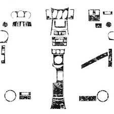 Kit de cubierta interior completa de fibra de carbono forjada 62 piezas para Nissan 350Z Z33 06-09