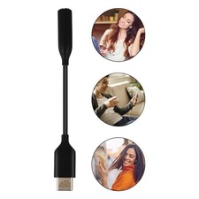 1pc USB Type C to 3.5mm Headphone Jack Adapter Portable Audio Cable Cord