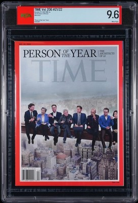 Time Magazine - Architects of AI -Person Of Year Dec. 2025 -Musk Jensen PSA 9.6