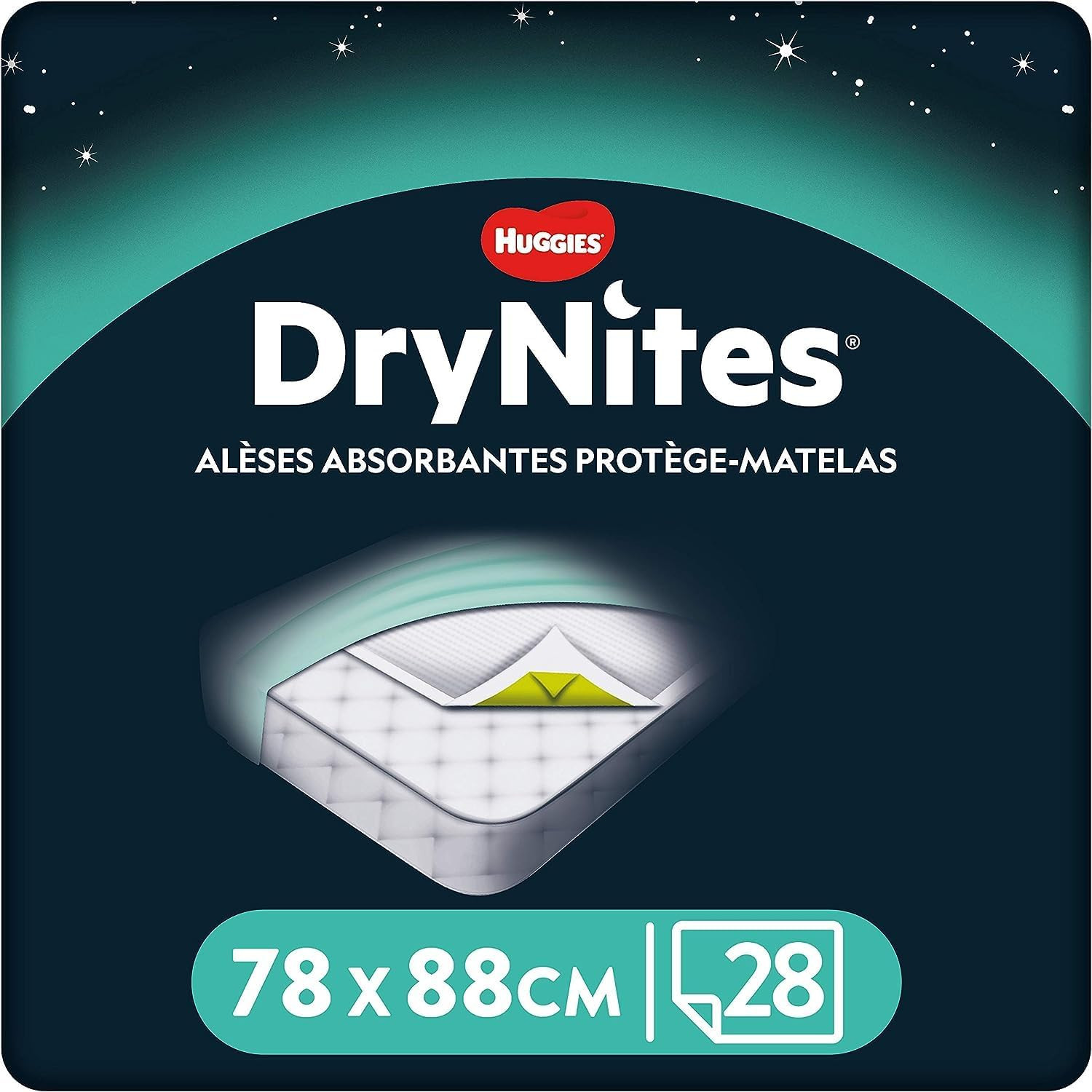 Drynites alèses jetables pour préserver le lit des enfants lors des nuits à l'extérieur