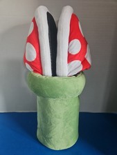 Zapatillas de felpa Super Mario planta piraña con soporte para maceta de pipa - Talla única