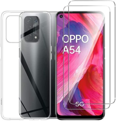 Oppo A54 5G, A74 5G - Pack de 2 films en verre trempé protection écran