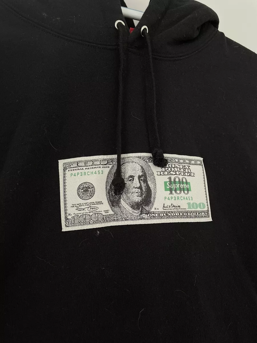 Supreme Hoodie Hundred Dollar Bill Size M