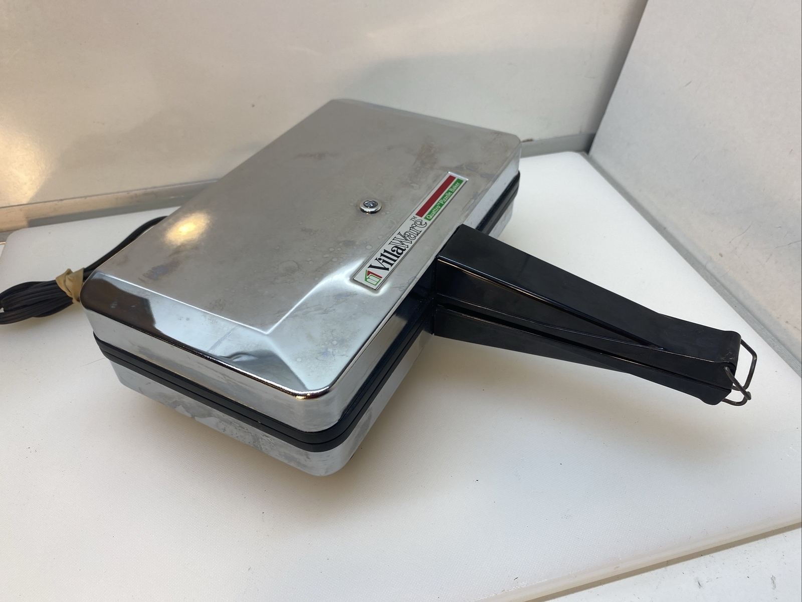 Villaware Quattro Pizzelle Cookie Maker Iron 5100NS Stainless Tested