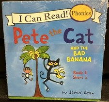 Pete the Cat Childrens Kids Books Phonics I Can Read Box Gift Set Lot 12 New