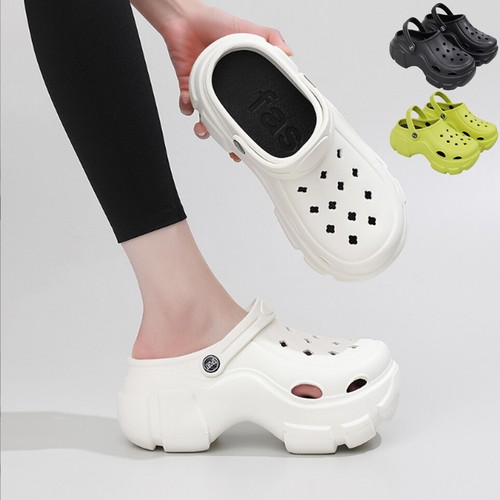 Summer Women Sandals Thick Bottom Clogs Soft EVA Platform Garden Shoes Slippers - Picture 3 of 12