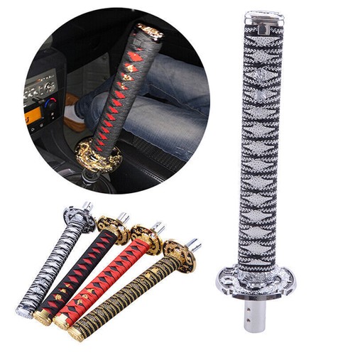 Espada Samurai Universal 26cm Plata Perilla de Cambio Palanca de Aleación Katana con Adaptador - Imagen 1 de 8