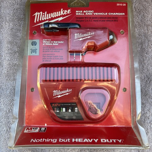 Milwaukee 2510-20 M12™ Lithium-Ion AC/DC Wall And Vehicle Charger FREE ...