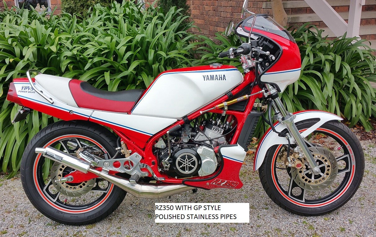 HIGGSPEED S/STEEL EXPANSION CHAMBER EXHAUST FOR YAMAHA RD350 LC ALSO YPVS eBay