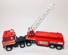 Vintage 1987 Remco Toy Fire Truck Remco Fire Truck Semi 10 Inch Vibrant Red
