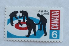 Canada 6 cent stamp 1969 MNH #490 Curlers on Rink Curling