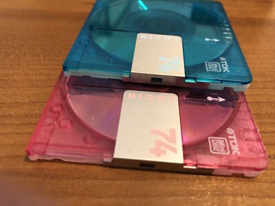 4 MiniDiscs TDK Lucir 2ème édition – Bleus, 74 Min, Fabriqués Au Japon