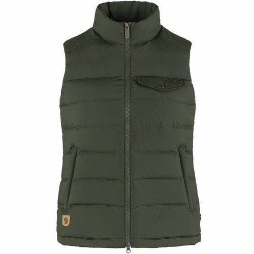 Gilet Fjällräven Abisko Pour Femme - Vert, Rembourré, Fonction Plein Air - NEUF