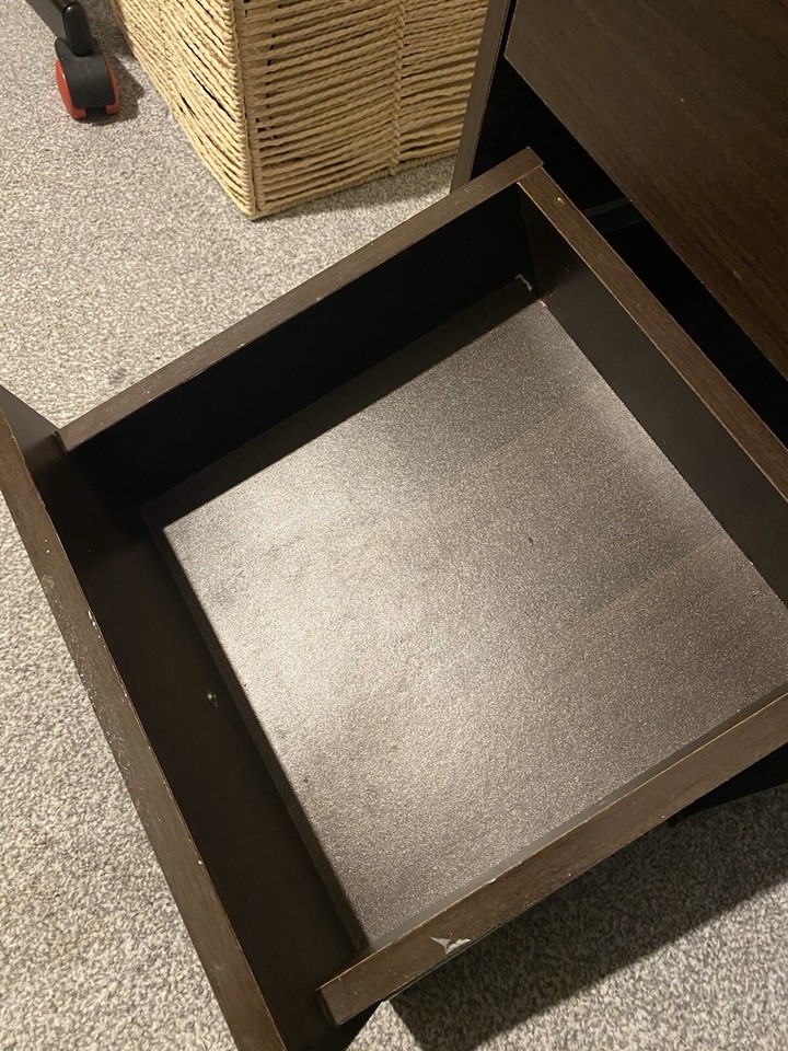 Computer Desk with Storage Shelves Walnut Brown (UK836