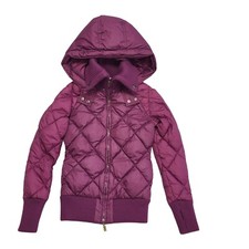 Grace & Reason Purple Hooded Coat Uk Women's Size Xs Dd356