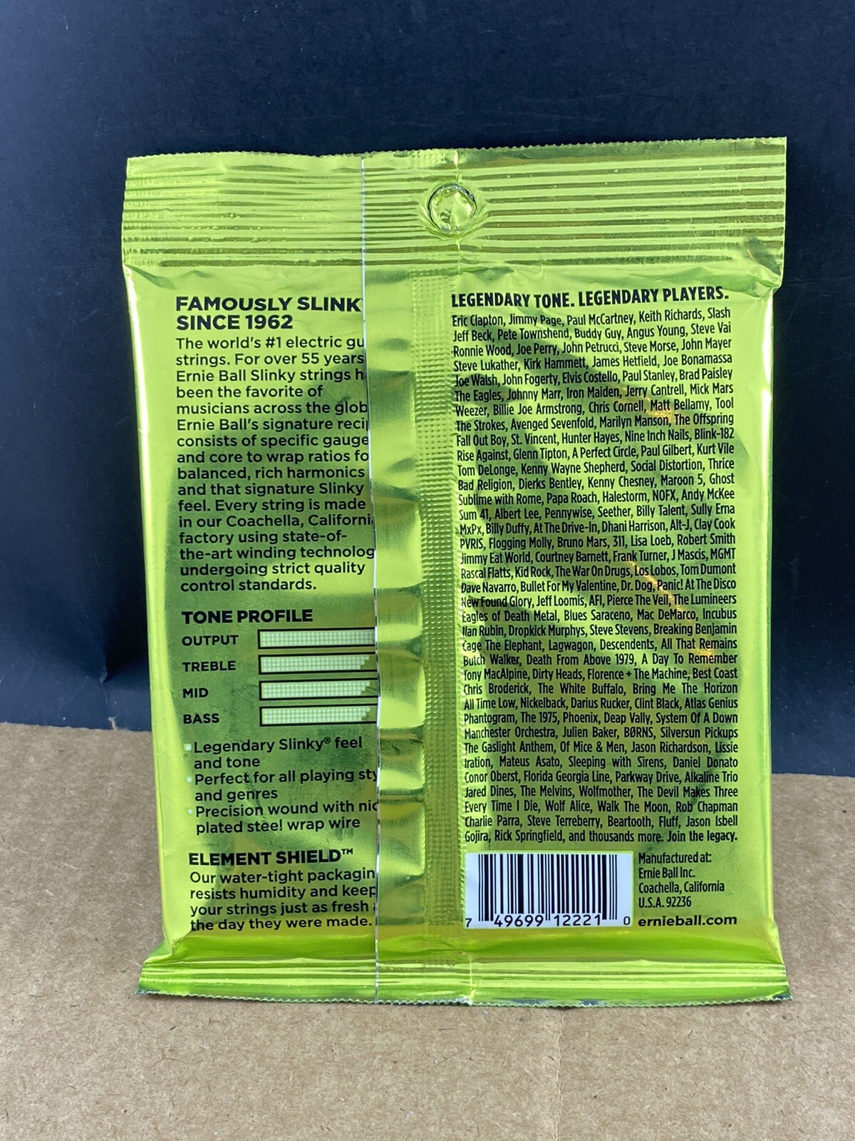 Ernie Ball Regular Slinky Custom Gauge Nickel Wound Elect Guitar