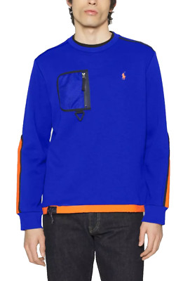 Polo Ralph Lauren Inspire Fleece Fringe Sweater Sweatshirt Jumper Pullover M