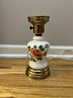 VTG Hand-Painted Rose Milk Glass Lamp Base - Cottagecore