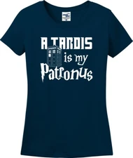 A Tardis Is My Patronus Parody Ladies T-Shirt (S-3X)