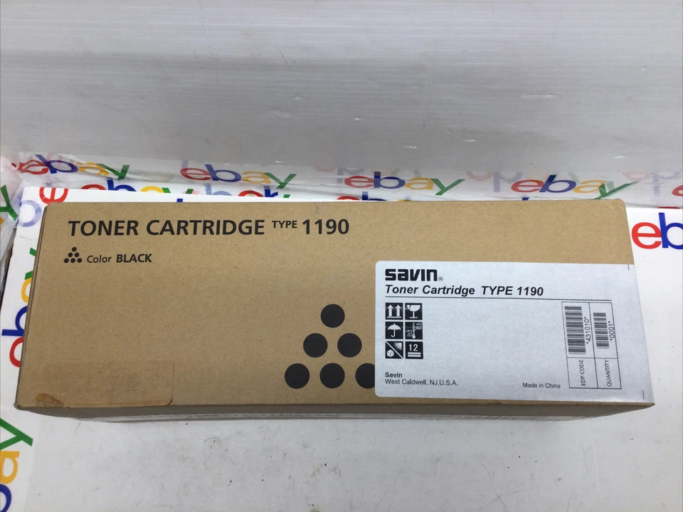 431010 SAVIN FAX 1190L TONER CARTRIDGE BLACK New Sealed Box - Image 4 of 4