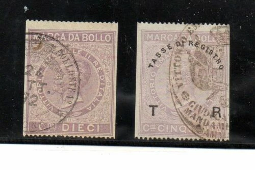 Sellos de Italia fiscales