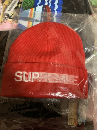 Supreme Motion logo Beanie Red | eBay