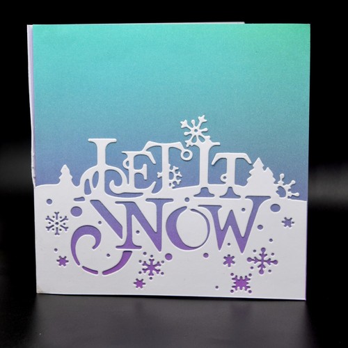 'Let It Snow' Border Edging Metal Cutting Die, Christmas, Card making, Crafts I2 - Picture 2 of 6