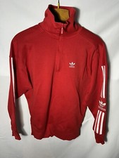 Adidas Originals Women's Track Jacket Red S Big Logo Casual Sport Top