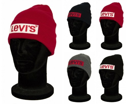 SG Cappello berretto cuffia uomo cappellino con risvolto LEVI'S articolo  230764 | eBay