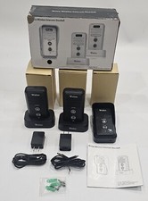Wuloo W1810-12 Black Wireless Intercom Indoor  Outdoor Rechargeable Doorbell