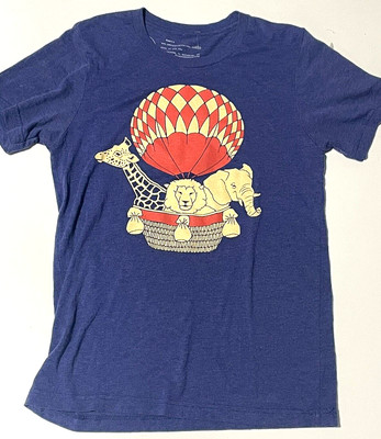 Gnome Enterprise Giraffe Lion Elephant Hot Air Balloon Brooklyn NY Small T Shirt
