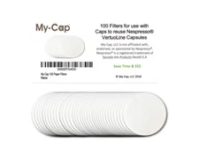 My-Cap 100 Filters for use with Caps to Reuse Capsules for Nespresso® VertuoLine