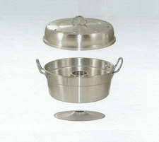 Tredoni Stove-Top Baking Hollow Ring Pot - 24cm Aluminium Oven Pot ( 9.5 inch)
