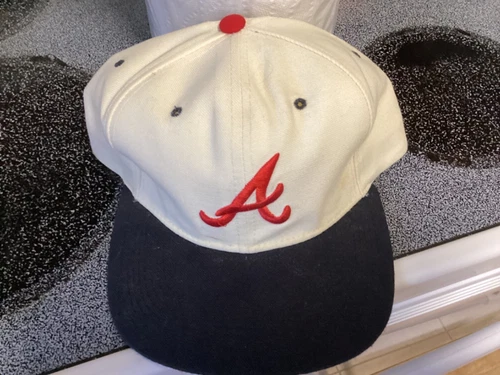 Vintage Atlanta Braves Snapback Hat Cap New Era MLB 90s