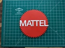Mattel company 3D printed art classic logo toy toys wall mount