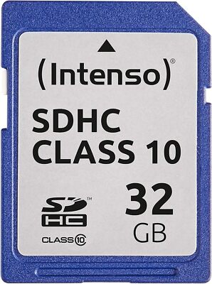 Intenso SDHC 32GB Class 10 Speicherkarte Memory Card, 32 GB SD Speicher Karte