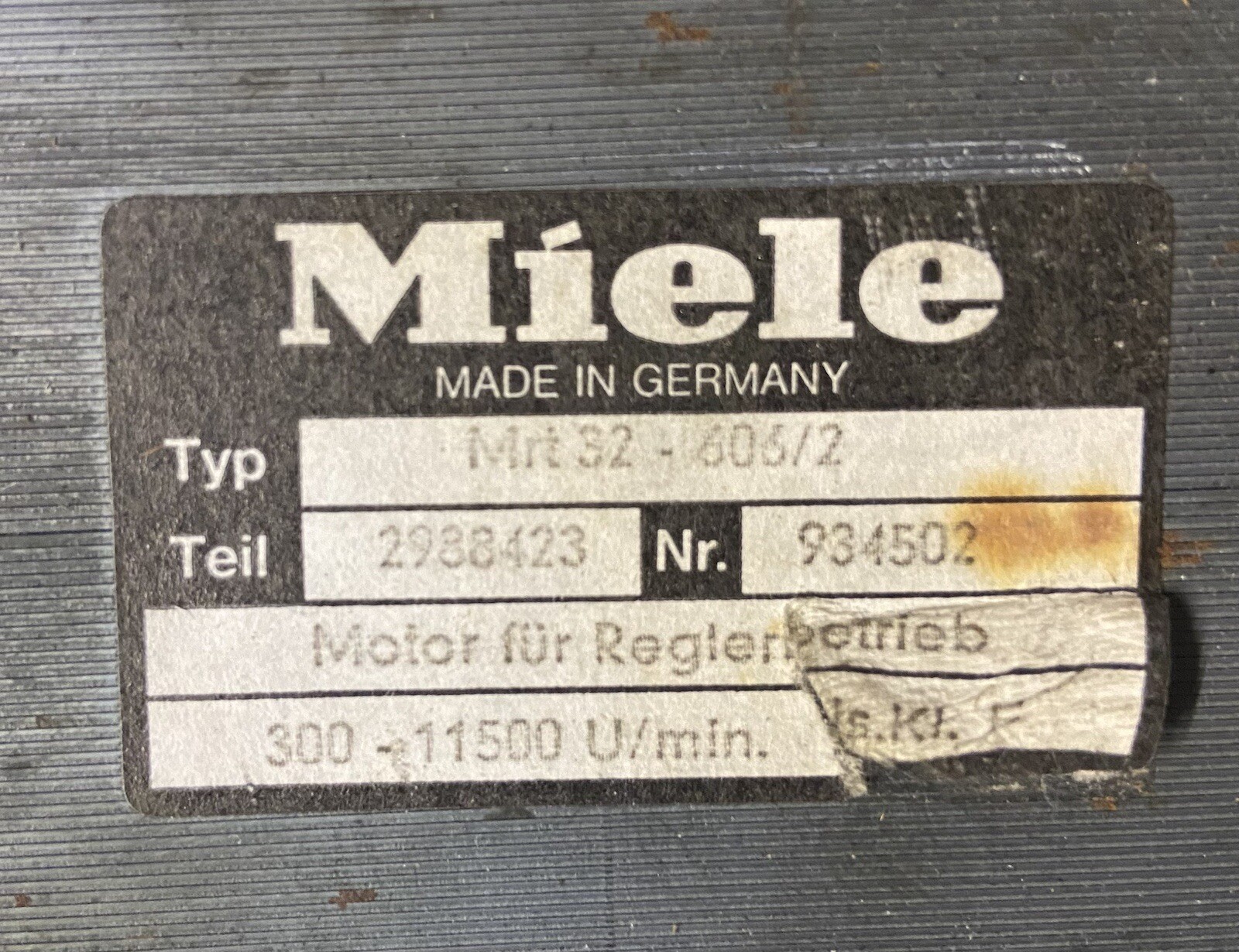 Escobillas Carbón Miele Cepillos De Carbón Para Motor De Cierre Miele Repuesto Mrt 1262427