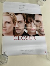 CLOSER (2004) JULIA ROBERTS JUDE LAW NATALIE PORTMAN CLIVE OWEN DVD Movie Poster