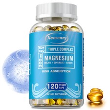 Triple Magnesium Complex - Magnesium Malate, Glycinate, Citrate - Bone Health